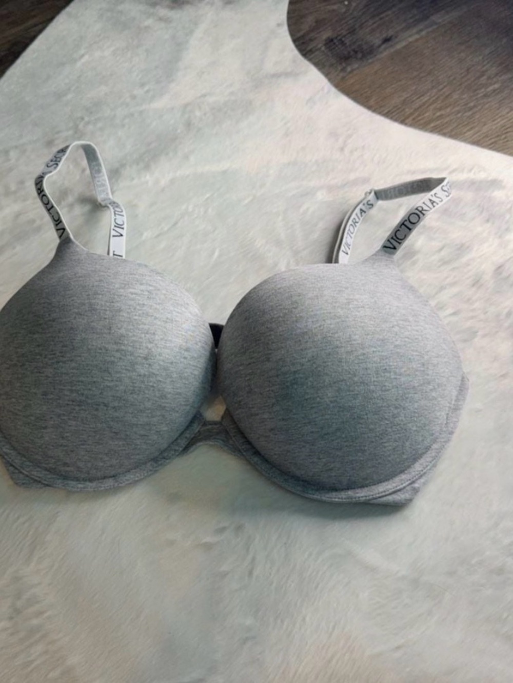 Victoria's Secret Light Gray Padded T-Shirt Bra